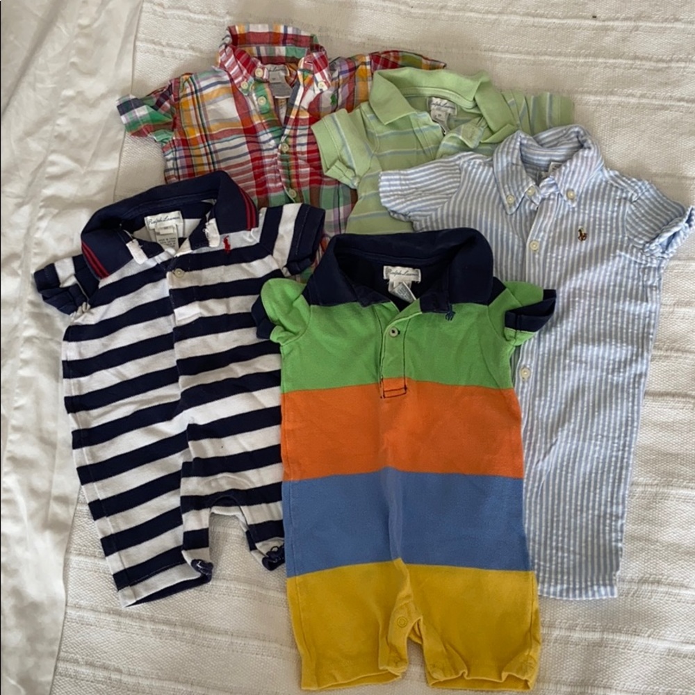 Lot of 6 month Ralph Lauren baby boy clothes